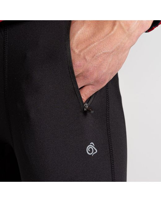 Craghoppers Black Crag Thermo Walking Trousers for men