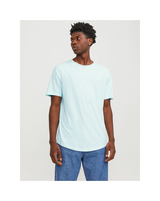 Jack & Jones White And Crew Neck Regular Fit T-Shirt for men