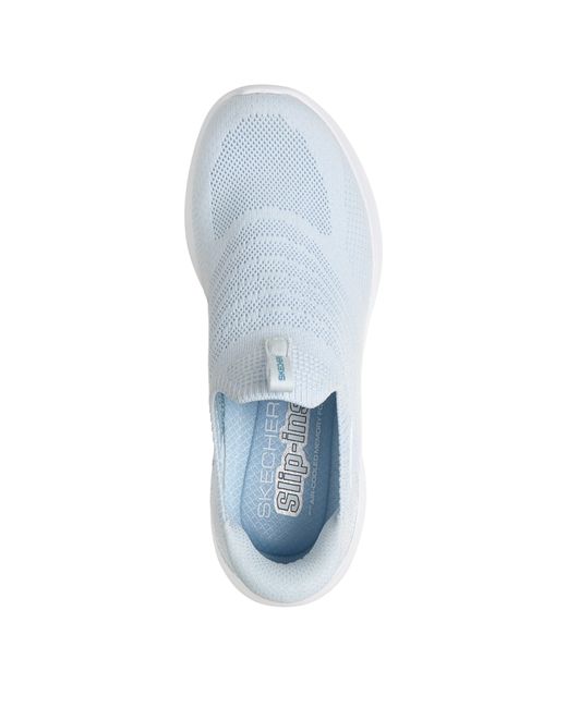 Skechers Blue Slip On Trainers
