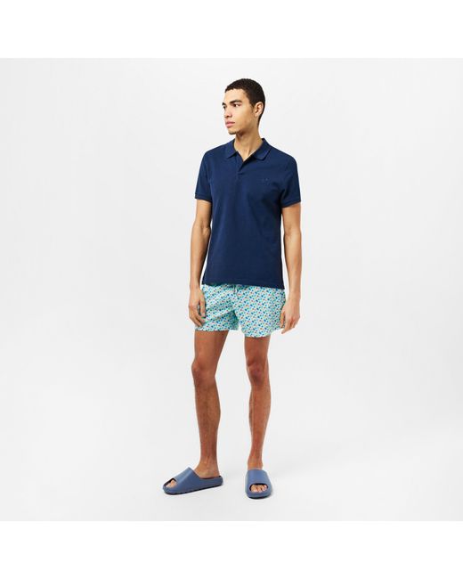 Vilebrequin Blue Quick-Drying Water Resistant Swim Shorts for men