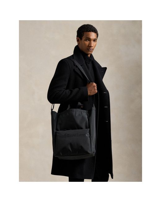 Polo Ralph Lauren Black Modern Logo Large Tote Bag