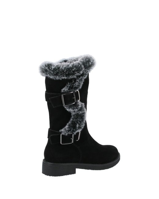 Hush Puppies Black Megan Ladies Mid Boots