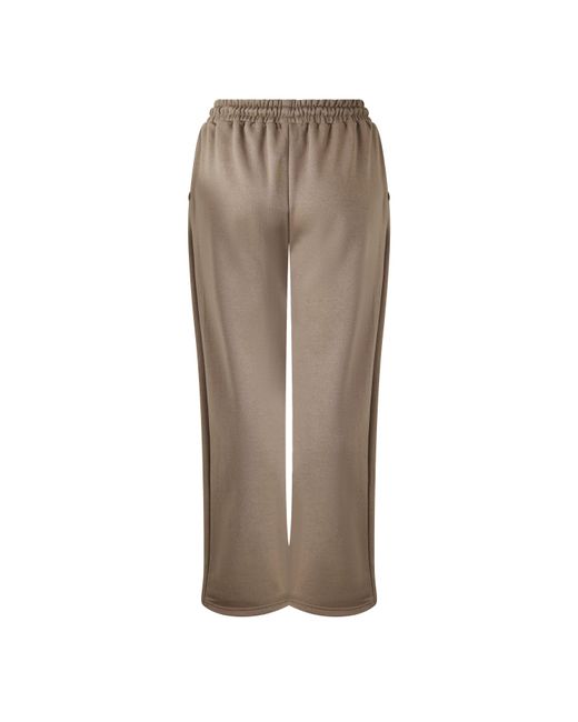 I Saw It First Natural Open Hem Jersey Jogging Bottoms