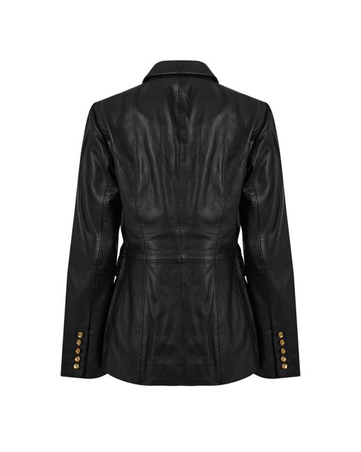 Donna Karan Black Leather Jacket