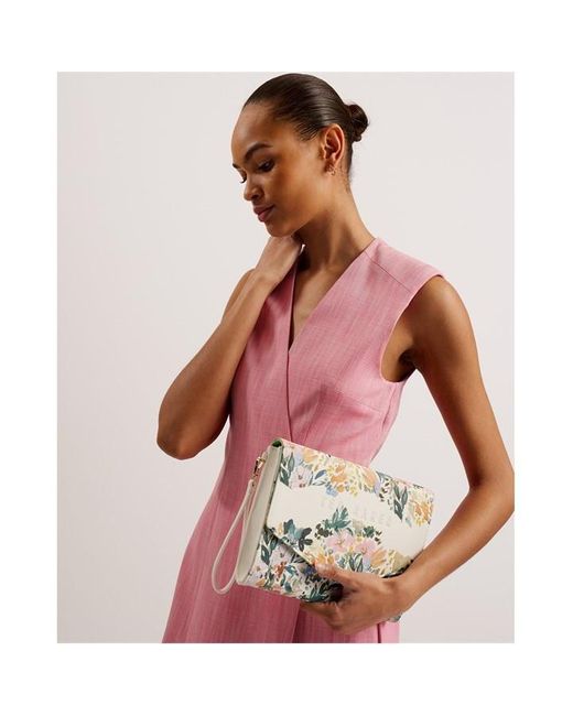 Ted Baker Pink Ted Abbbi Clutch Ld42