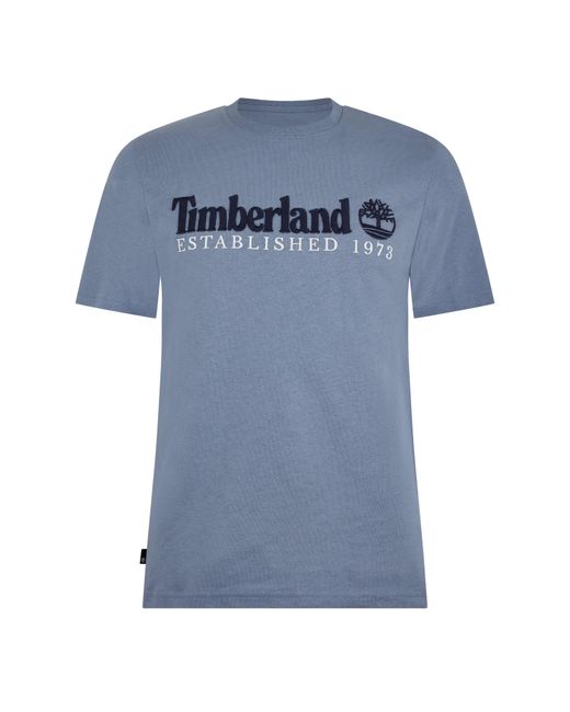 Timberland Blue Outdoor Heritage T Shirt for men
