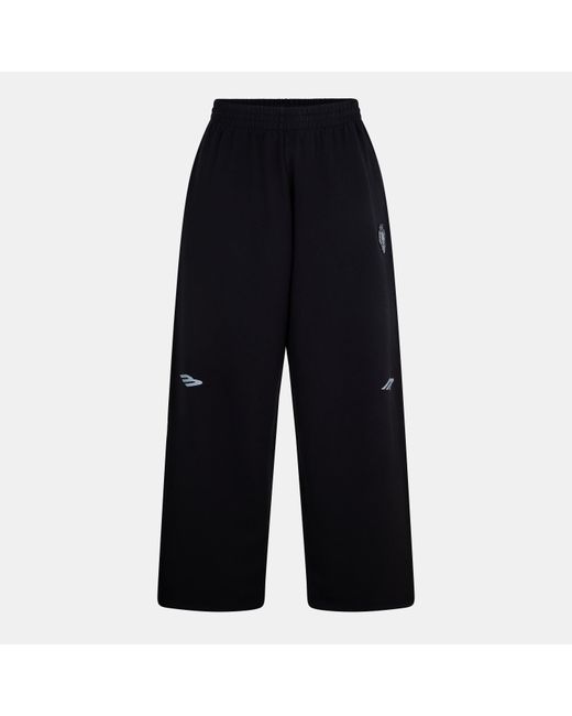 Balenciaga Black Bal Baggy Closed Hem Fleece Joggers for men