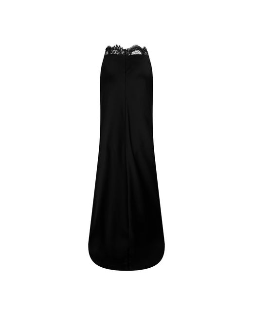David Koma Black Lace Maxi Skirt