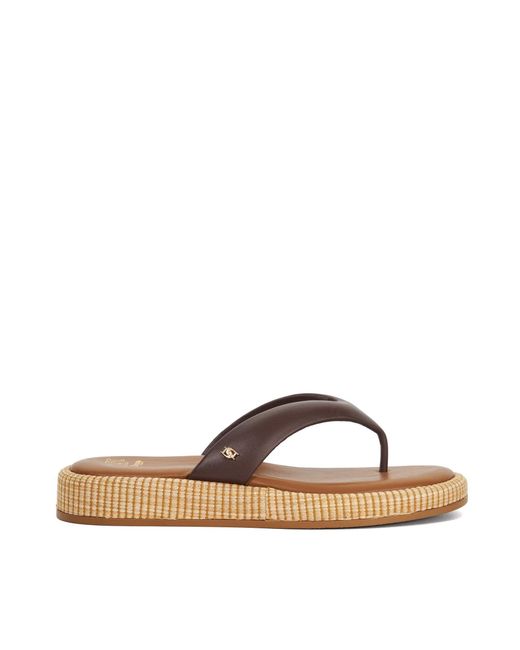 Dune Brown Laike Heeled Sandal