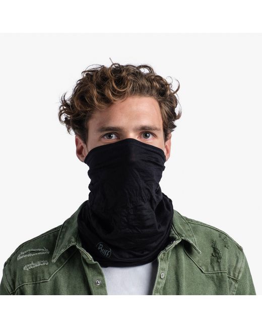 Buff Black Merino Lightweight Neckwear Adults