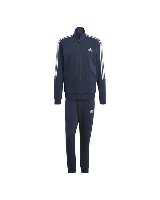 Adidas Blue 3 Stripe Tracksuit for men