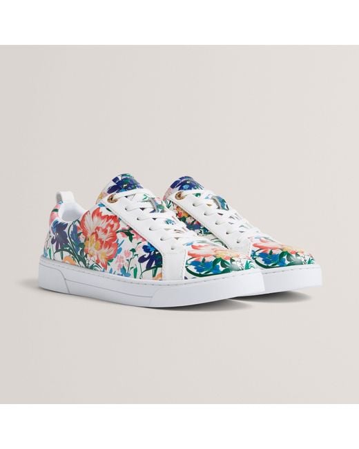 Ted Baker Blue Ted Printed Trainer