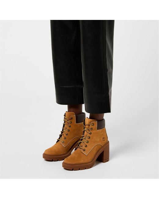Timberland Brown Allington Lace-Up Heeled Boots