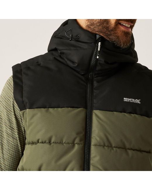Regatta Green Aldthorn Bodywarmer Water-Repellent Insulated Sleeveless Gilet for men