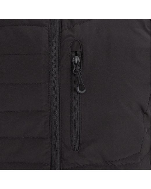 Dunlop Black Hybrid Baffle Work Long Sleeve Full Zip Softshell Jacket for men