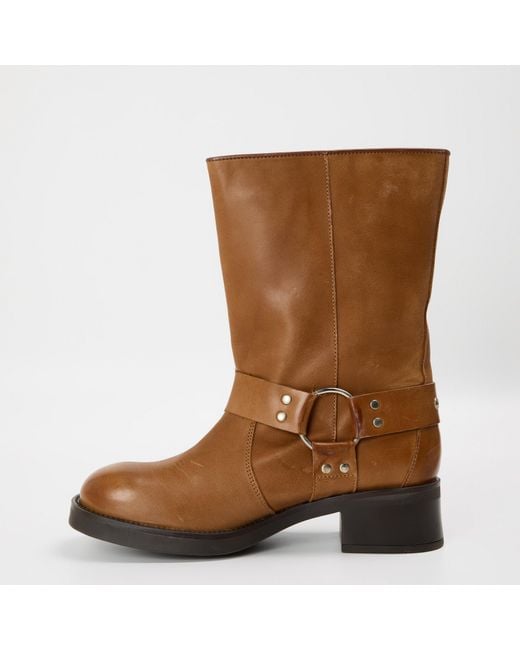 Steve Madden Brown Blessing Ankle Heeled Boots