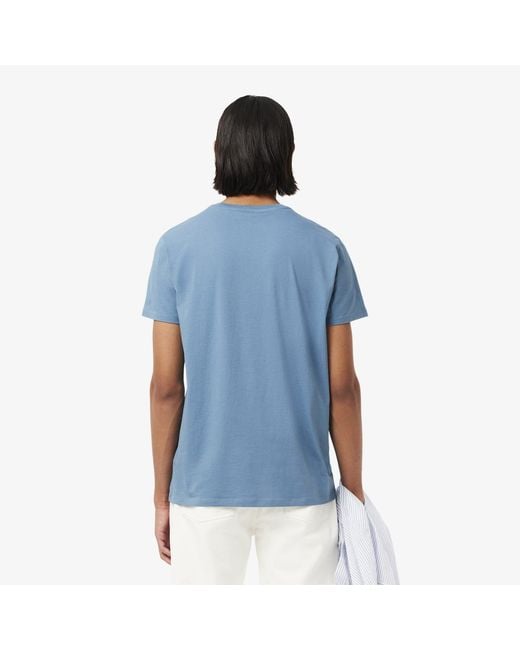 Lacoste Blue Cotton Pima T-Shirt for men