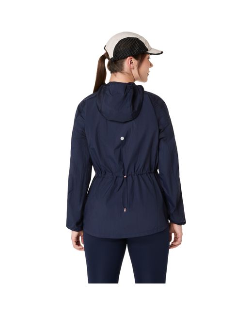 Asics Blue Road Packable Running Jacket