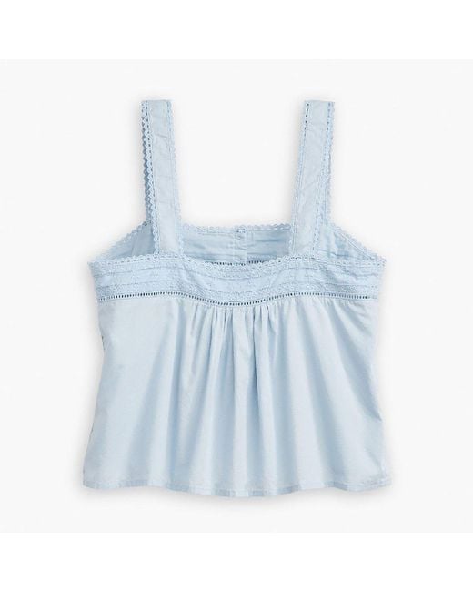 Levi's Blue Cici Tank Woven Cami Vest