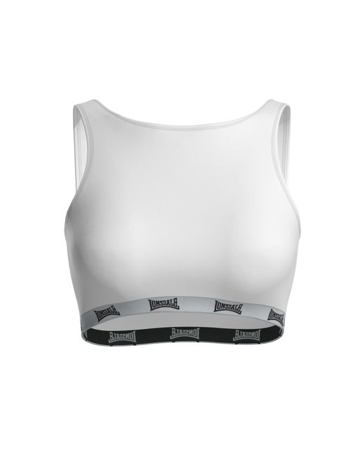 Lonsdale White Crop Top