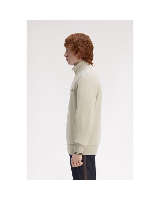 Fred Perry Natural Fredperry Half Zip Top for men