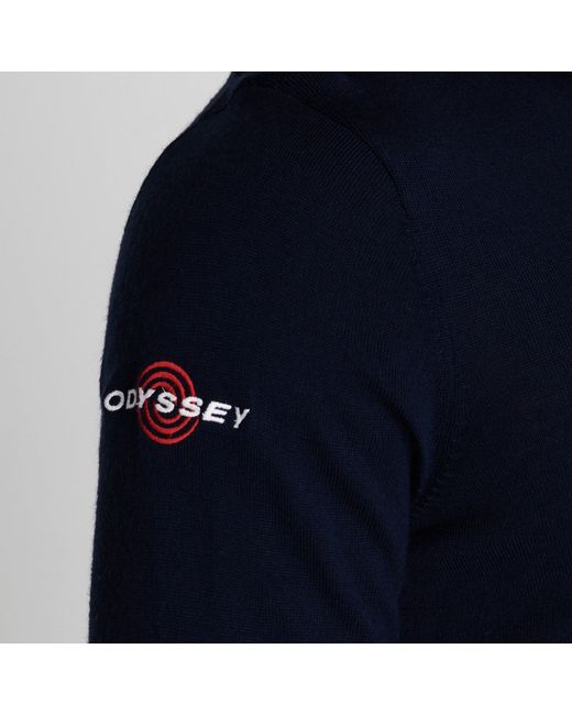 Callaway Apparel Blue Zip Sweater for men