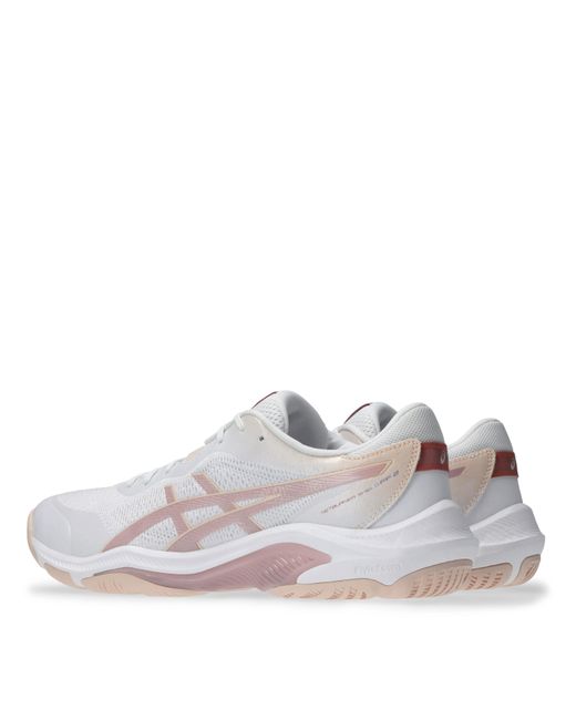 Asics White Netburner Shield Ff Netball Shoes