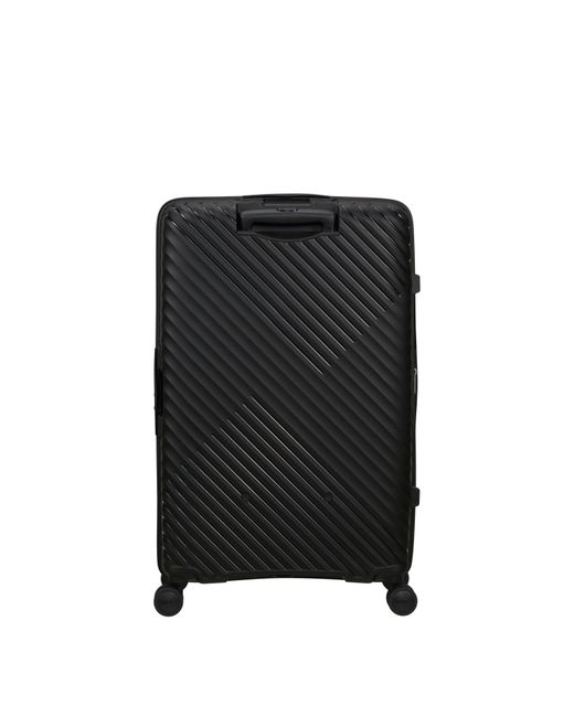 American Tourister Black Diablast Spinner 78X49X31/34Cm Exp Tsa Large Hard Suitcase