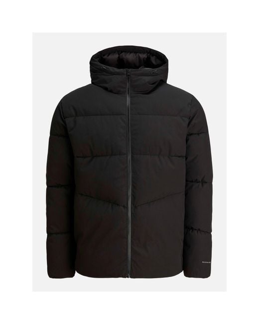 Jack & Jones Black Global Puffer Jacket Plus Size for men