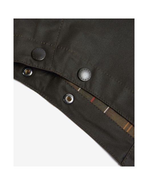 Barbour Black Sylkoil Attachable Waxed Hood