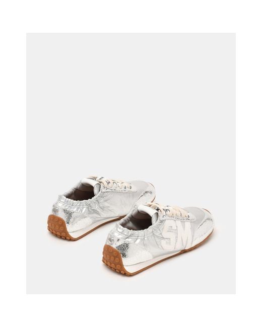 Steve Madden White Cashbox Low-Top Trainers