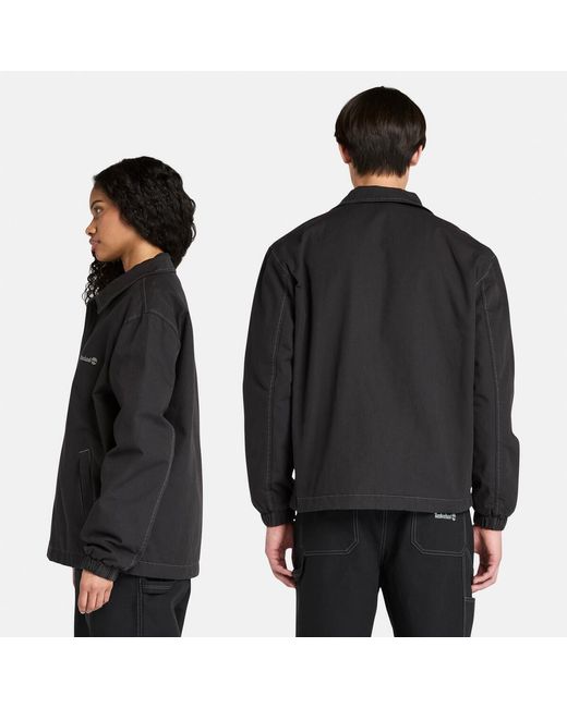 Timberland Black Coach Canvas Overshirt for men