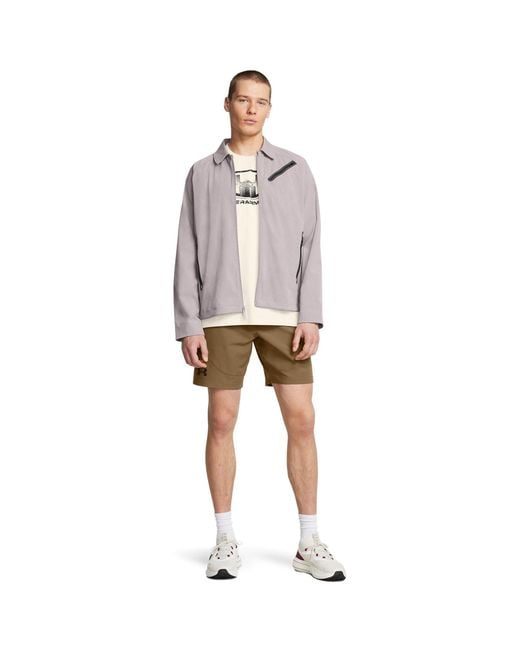 Under Armour Gray Vented Midweight Bomber Jacket for men