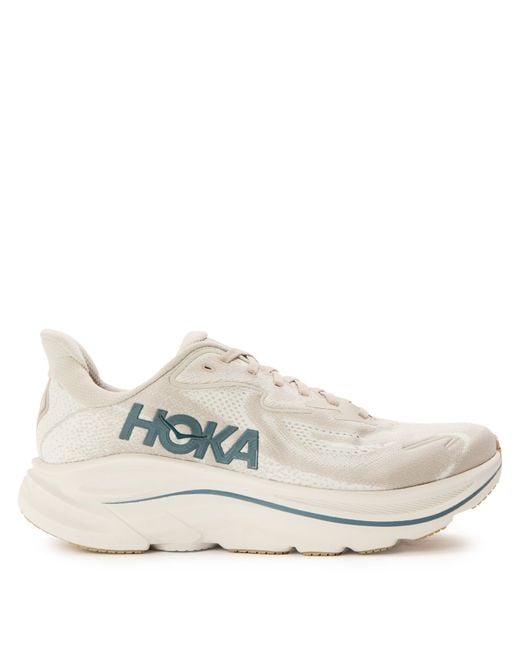 Hoka One One White Clifton 10 Running Trainers for men