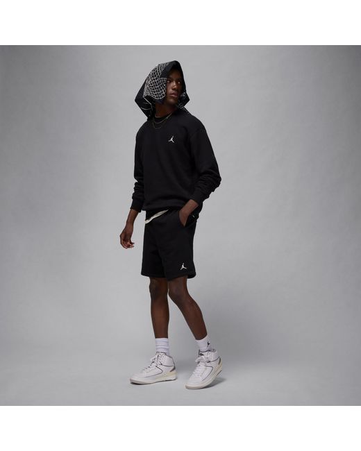 Nike Gray Aj Brooklyn Fleece Shorts for men
