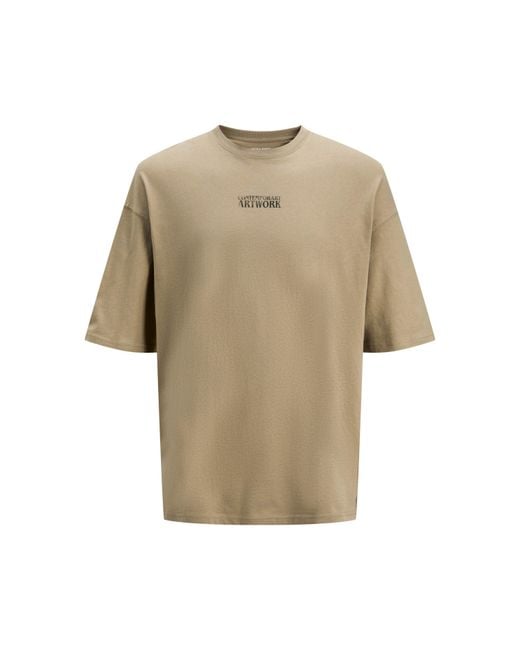 Jack & Jones Natural Regular Fit Graphic T-Shirt for men
