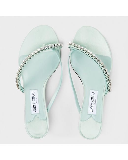 Jimmy Choo White Dila 35 Sandals