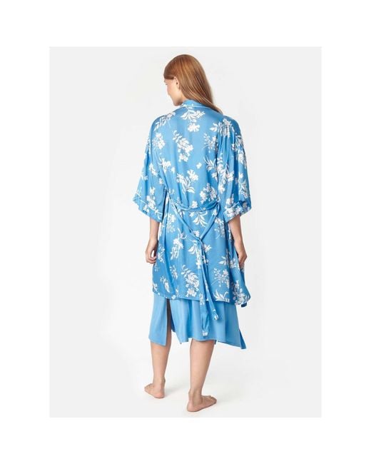 CCDK Blue Kimono Dressing Gown