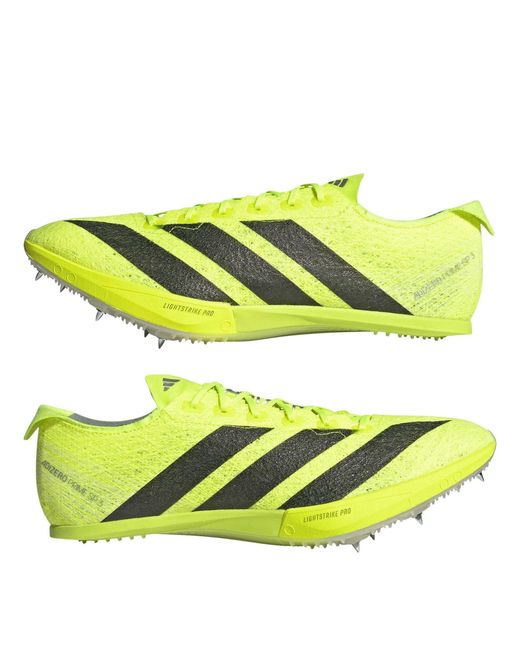 Adidas Yellow Adizero Track Running Spikes Adults