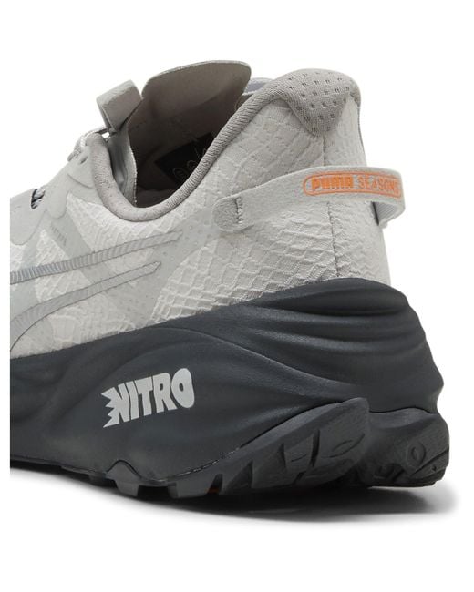 PUMA White Fast Trac Nitro Off-Road Trail Running Shoes for men