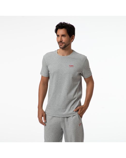 Lee Cooper Gray Regular Fit T-Shirt for men