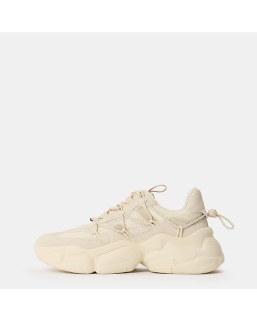 Steve Madden Natural Spectator Low-Top Trainers