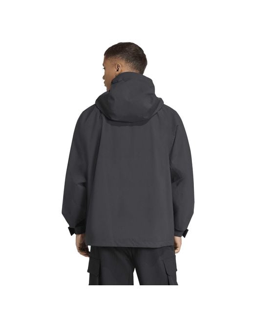 Adidas Black Myshelter Rain Anorak for men