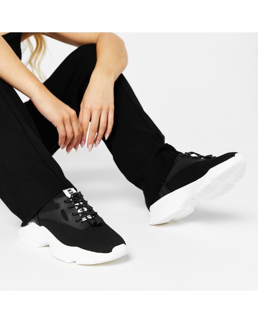 Steve Madden Black Match E Trainers