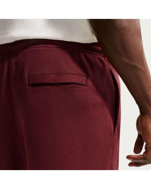Nike Red Sportswear Club Fleece Jogging Pants for men
