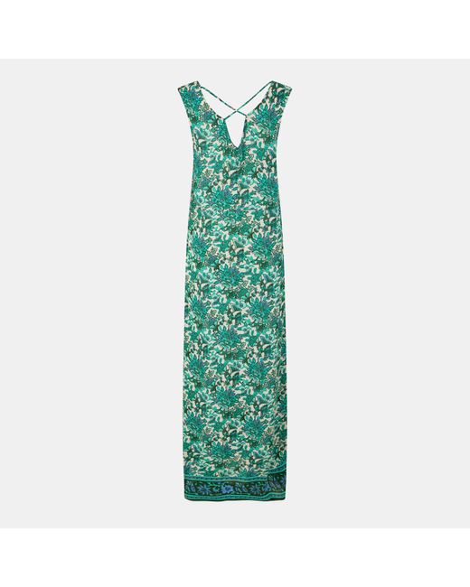 Vero Moda Green Anna Tie Maxi Dress
