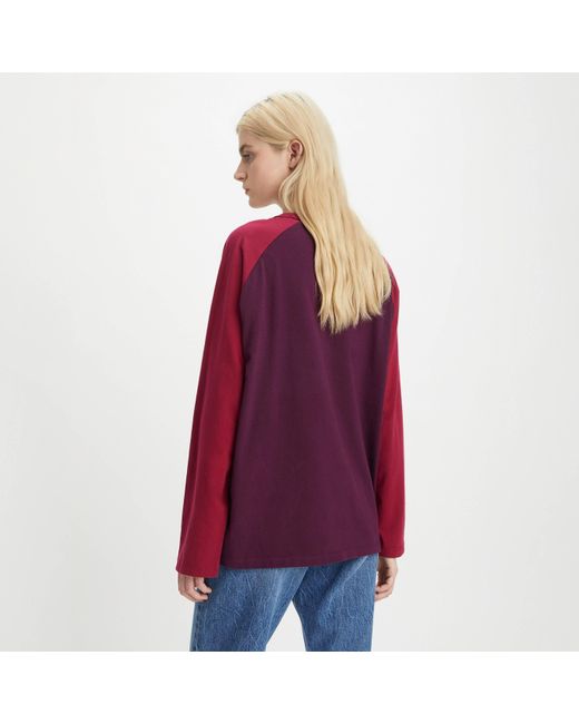 Levi's Red Graphic Way Back Tee Ls 93 For