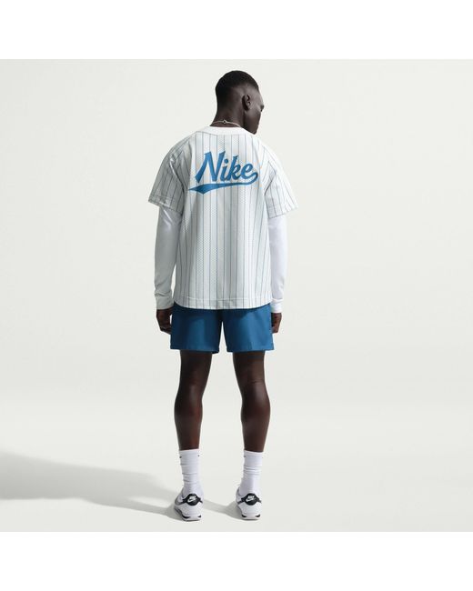 Nike Blue Club Flow Woven Tracksuit Shorts for men