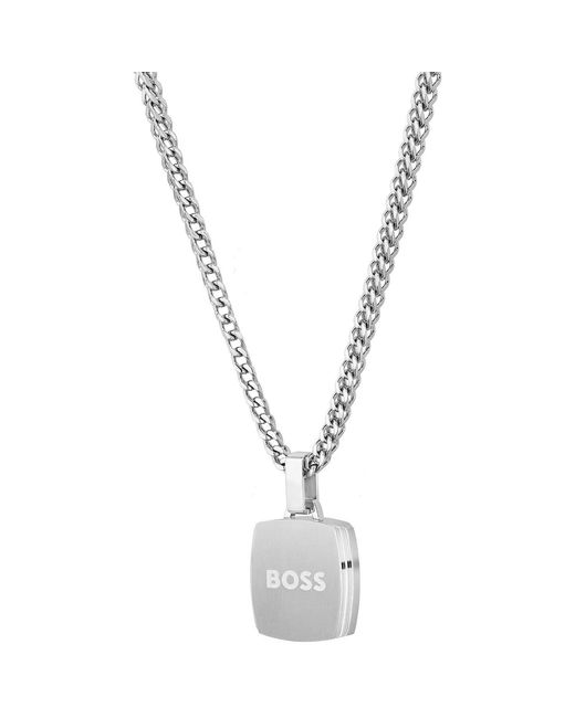 Boss Metallic Odell Pendant Necklace for men