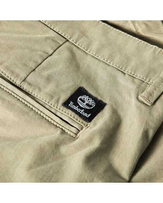 Timberland Green Topsfield Twill Chino Shorts for men